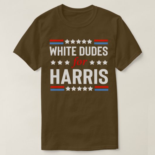 White Dudes voor Kamala 4 T-shirt (Design voorkant)