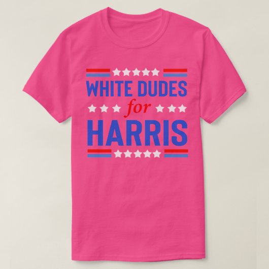White Dudes voor Kamala 5 T-shirt (Design voorkant)
