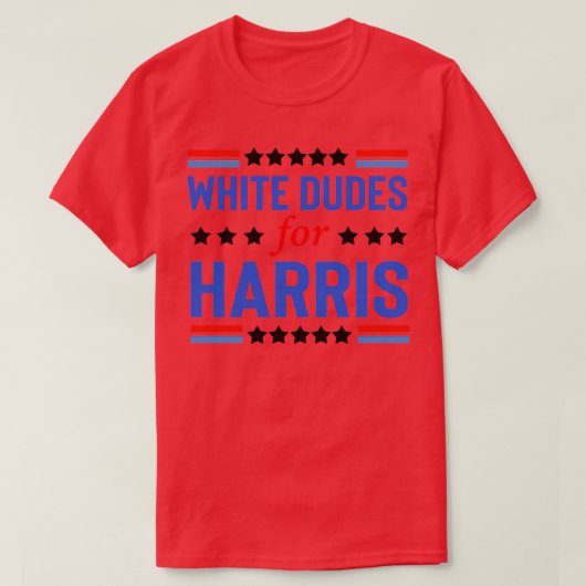 White Dudes voor Kamala 7 T-shirt (Design voorkant)