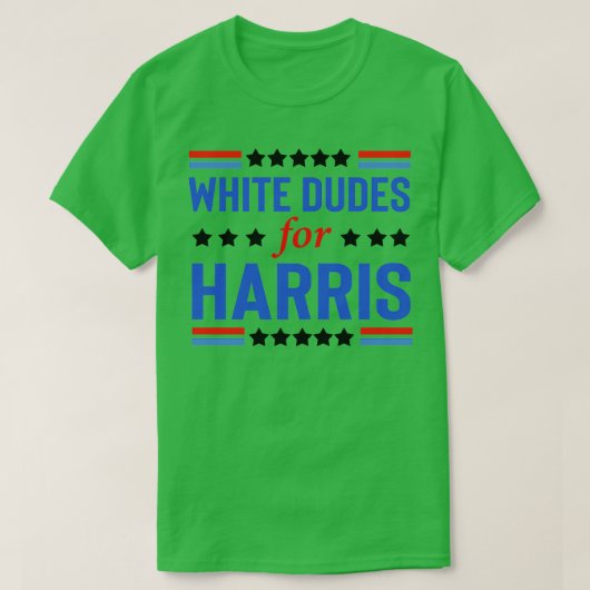 White Dudes voor Kamala 9 T-shirt (Design voorkant)