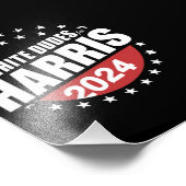 White Dudes voor Kamala Harris 2024 Foto Afdruk (Hoek)