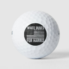 White Dudes voor Kamala Harris 2024 Golfballen