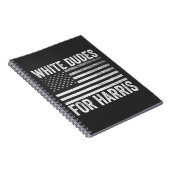 White Dudes voor Kamala Harris 2024 Notitieboek (Rechterzijde)