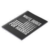 White Dudes voor Kamala Harris 2024 Notitieboek (Linkerzijde)