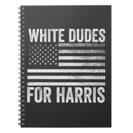 White Dudes voor Kamala Harris 2024 Notitieboek