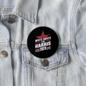 White Dudes voor Kamala Harris 2024 Ronde Button 7,6 Cm (In situ)