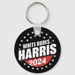 White Dudes voor Kamala Harris 2024 Sleutelhanger