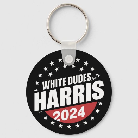 White Dudes voor Kamala Harris 2024 Sleutelhanger (Voorkant)