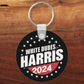 White Dudes voor Kamala Harris 2024 Sleutelhanger (Voorkant)