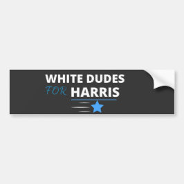 WHITE DUDES VOOR KAMALA HARRIS BUMPERSTICKER