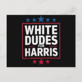 White Dudes voor Kamala Harris voor President 2024 Briefkaart (Voorkant)