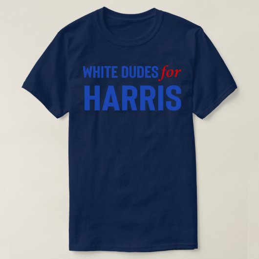 White Dudes voor Kamala T-shirt (Design voorkant)