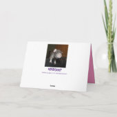 White Dumbo rat verjaardagskaart Kaart (Achterkant)