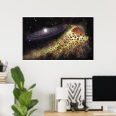 White Dwarf Shredding a Planet Poster (Thuiskantoor)