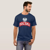 White Eagle on Polska Arc T-shirt (Voorkant volledig)