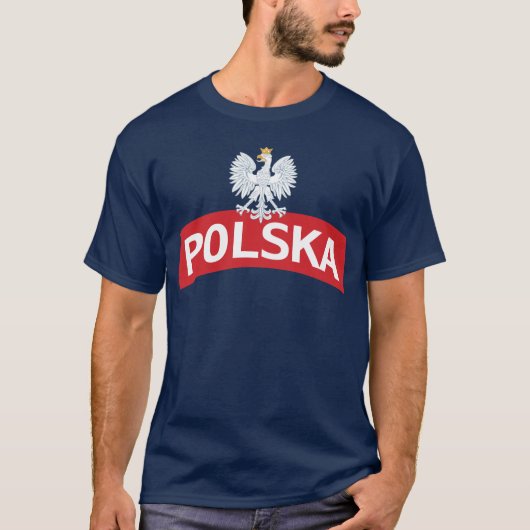 White Eagle on Polska Arc T-shirt (Voorkant)