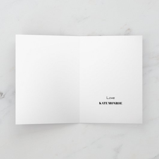 White Easter Bunny, Happy Easter Kaart (Binnen)