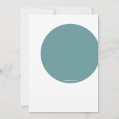 White Easter Bunny Invitation Kaart (Achterkant)