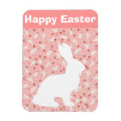 White Easter Bunny Magneet (Verticaal)