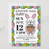 White Easter Bunny, paastante Aankondiging (Voorkant)