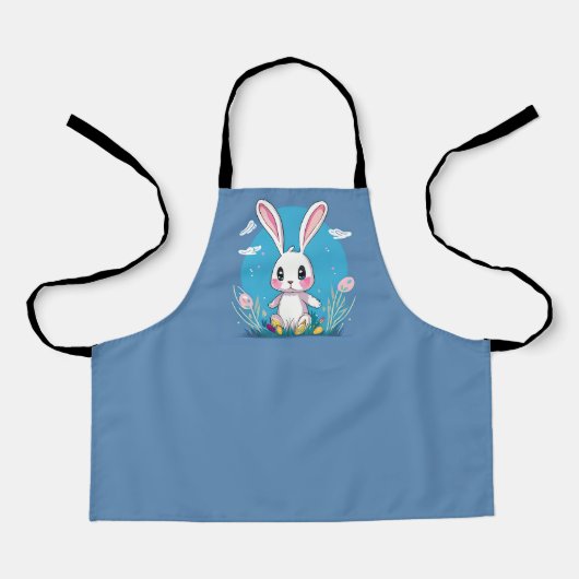 White Easter Bunny Schort (Voorkant)