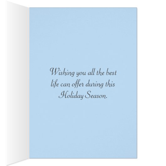 White Easter Bunny, Tulips & Chick on Sky Blue (Binnen (Rechts))