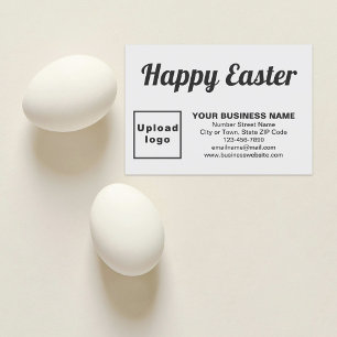 White Easter Business Flat Wenskaart Kaart