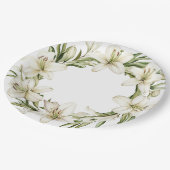 White Easter Lilies Papieren Bordje (Gekanteld)