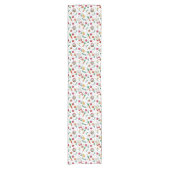 White Easter Pattern Table Runner Korte Tafelloper (Voorkant)