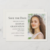 White Editable Color Photo Afstuderen (Voorkant / Achterkant)