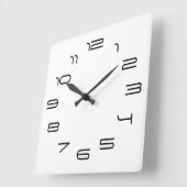 White eenvoulicity vierkante klok (Hoek)