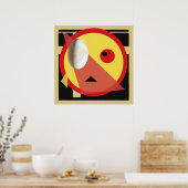 White Egg Modern Bauhaus Design Poster (Keuken)