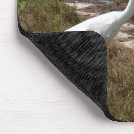 White Egret 2 Mousepad Muismat (Hoek)
