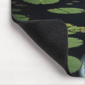 White Egret op Lily Pad Muismat (Hoek)