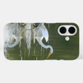 White Egret Reflected Universal Hoesje (Achterkant (horizontaal))