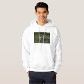 White Egret Reflection Hoodie (Voorkant volledig)