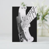 White Electric Guitar Kaart (Staand voorkant)