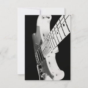 White Electric Guitar Kaart