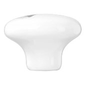 White Electric Guitar Monogrammed Keramische Knop (Zijkant)