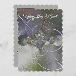 "White Elegance" Wedding Invitation Kaart