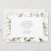 White Elegant Boho Golden Sage Eucalyptus Photo (Achterkant)