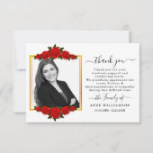 White Elegant Funeral Bedankt (Voorkant)