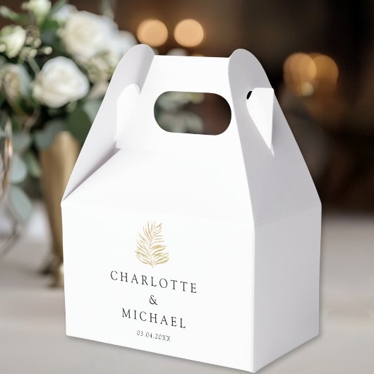 White Elegant Plant Trending Weddings Bedankdoosjes