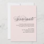 White Elegant Script Class of 2025 Afstuderen Kaart (Achterkant)