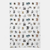 White Elemental huisdieren Theedoek (Verticaal)