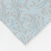 White Elephant Baby Modern Boy Blue Fleece Deken (Hoek)