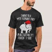 White Elephant Christmas Fun Gift Exchange Contest T-shirt (Voorkant)