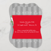 White Elephant Custom Holiday Party Uitnodigingen (Voorkant / Achterkant)