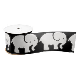 White Elephant Design Satijnen Lint
