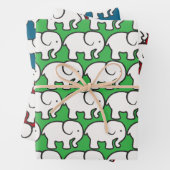 White Elephant Design Wrapping Paper (In situ)